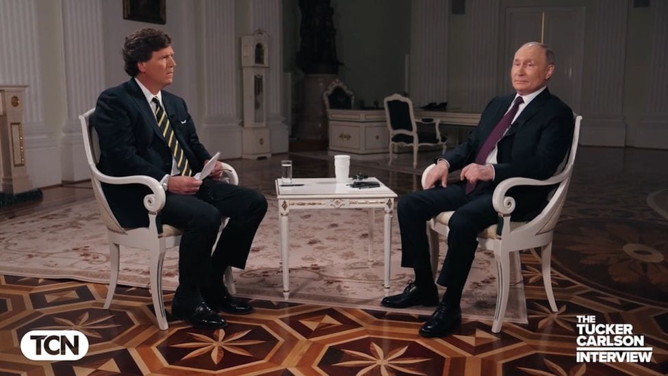 Putin-Carlson Interview Shakes Up Social Media, Highlights De-Nazification of Ukraine and U.S. Dollar Concerns