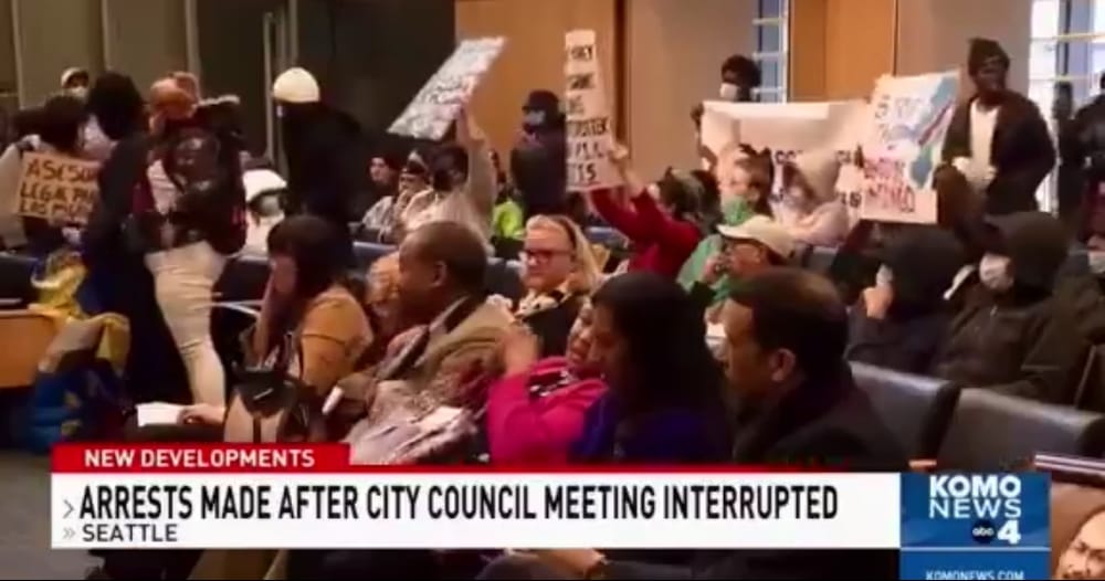 Illegal Immigrants, Protesters Demand More Free Housing, Disrupt Seattle City Council Meeting post image