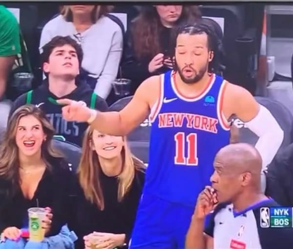 "Unusual Court Courtesy: Fan's Curtsy and Scent-Focused Admiration for Jalen Brunson at Knicks Game Sparks Buzz" post image