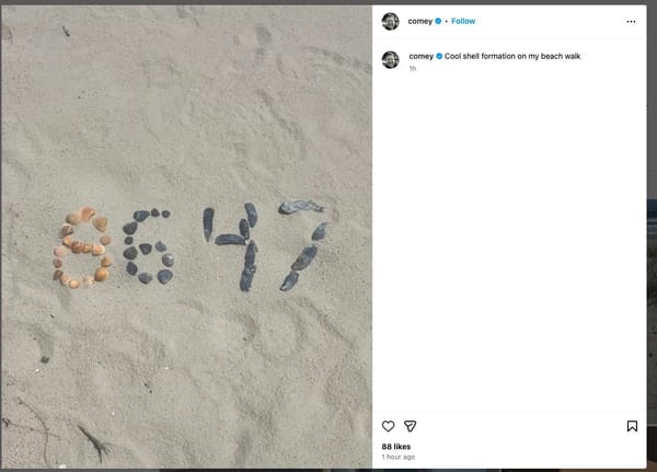Secret Service Investigates James Comey’s ‘86 47’ Instagram Post as Potential Threat post image